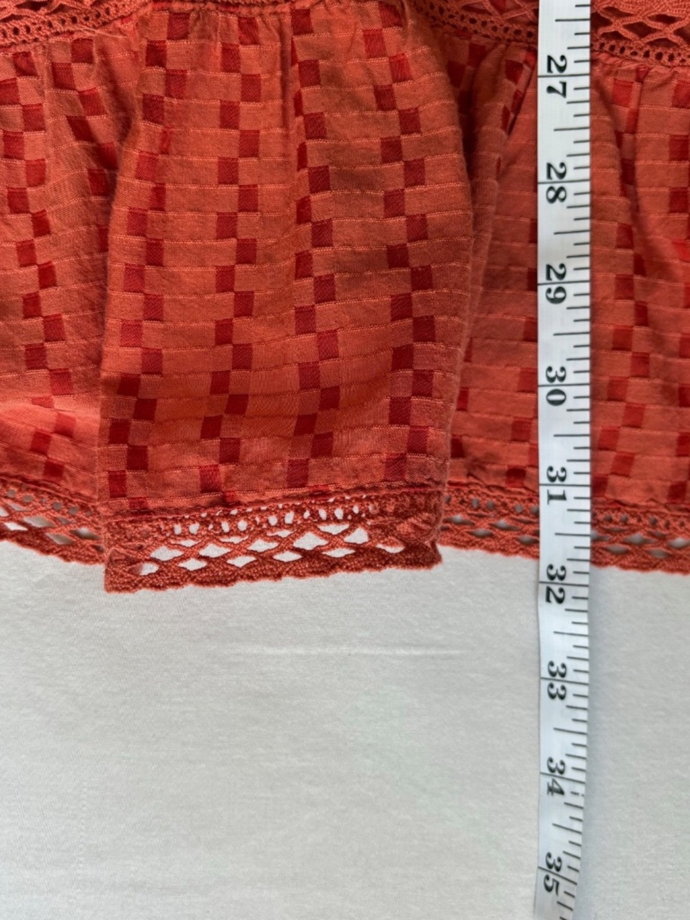 Free People Elisa Halter Swing Tunic Top Paprika Orange Size S | Style# OB816824 - Picture 4 of 7